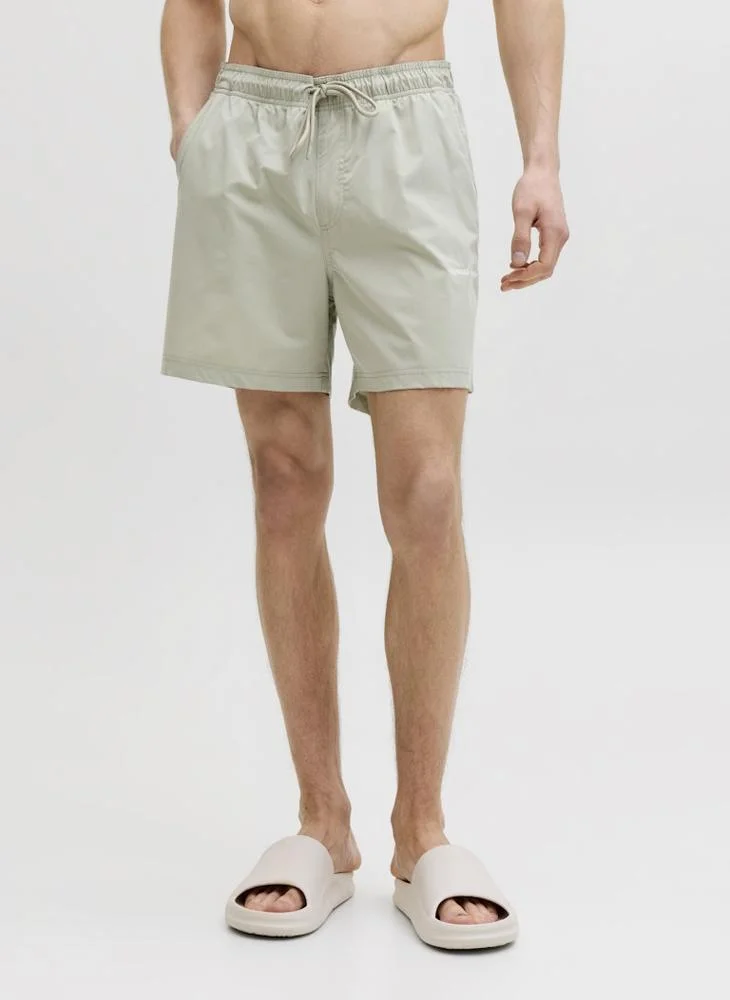 JACK & JONES Logo Drawstring Swim Shorts